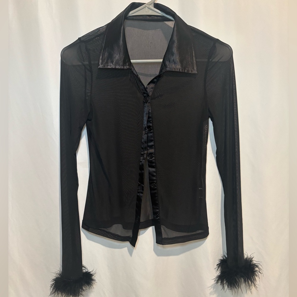 Sheer Feather Top
